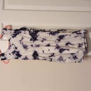 Blue and White Tie Dye Girls GAP Dress, Size Small.
